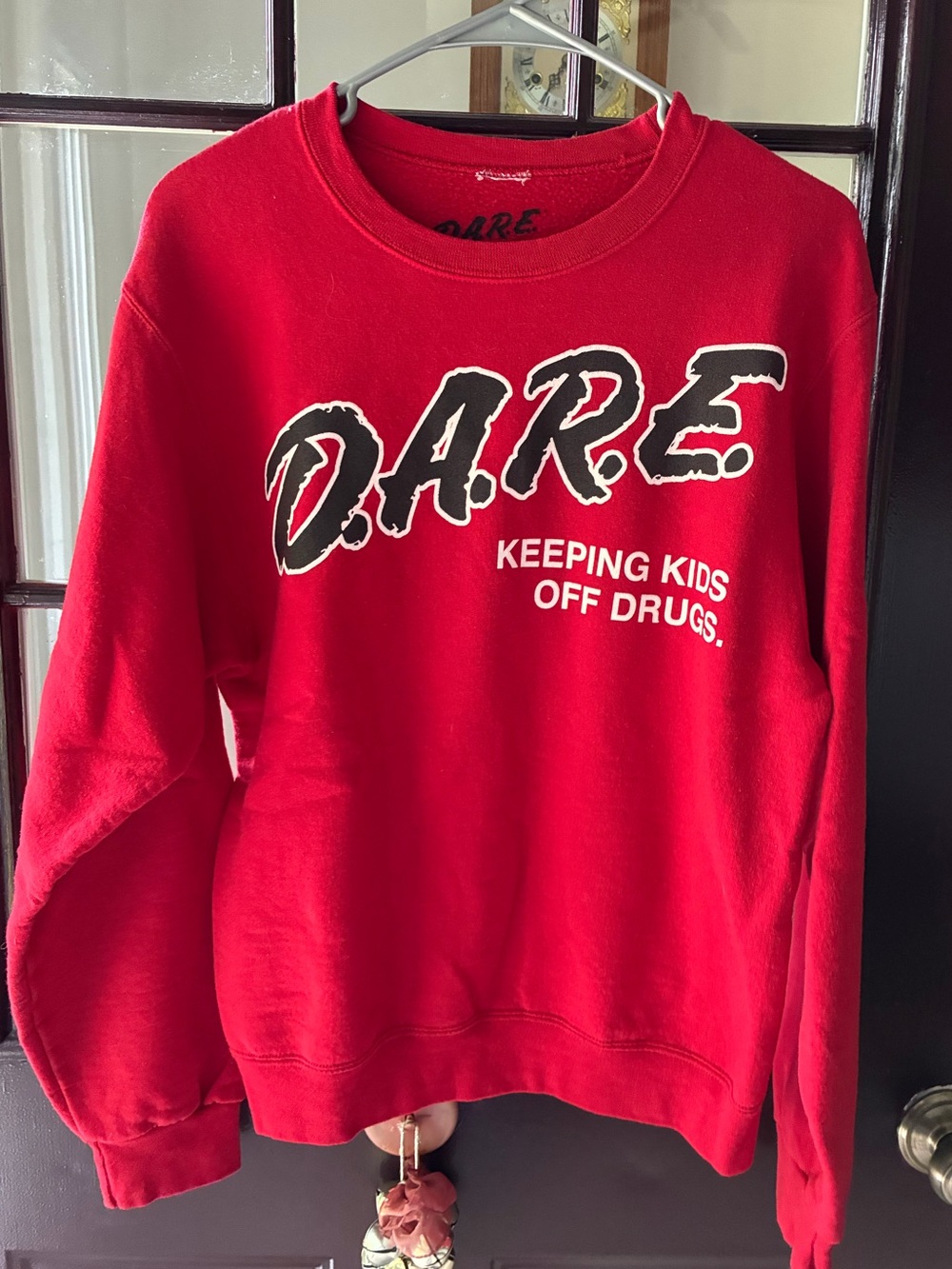 Red DARE Crewneck Sweatshirt